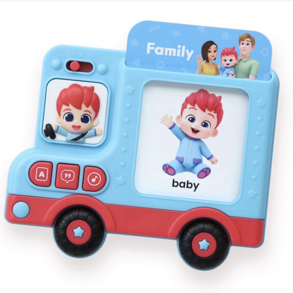 Bebe Finn Pinkfong English Sound Melody Words Card Bus