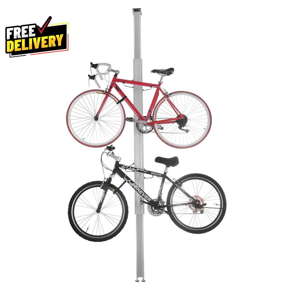 RAD Cycle Aluminum Bike Stand Holds 2 Bicycles for Storage or Display