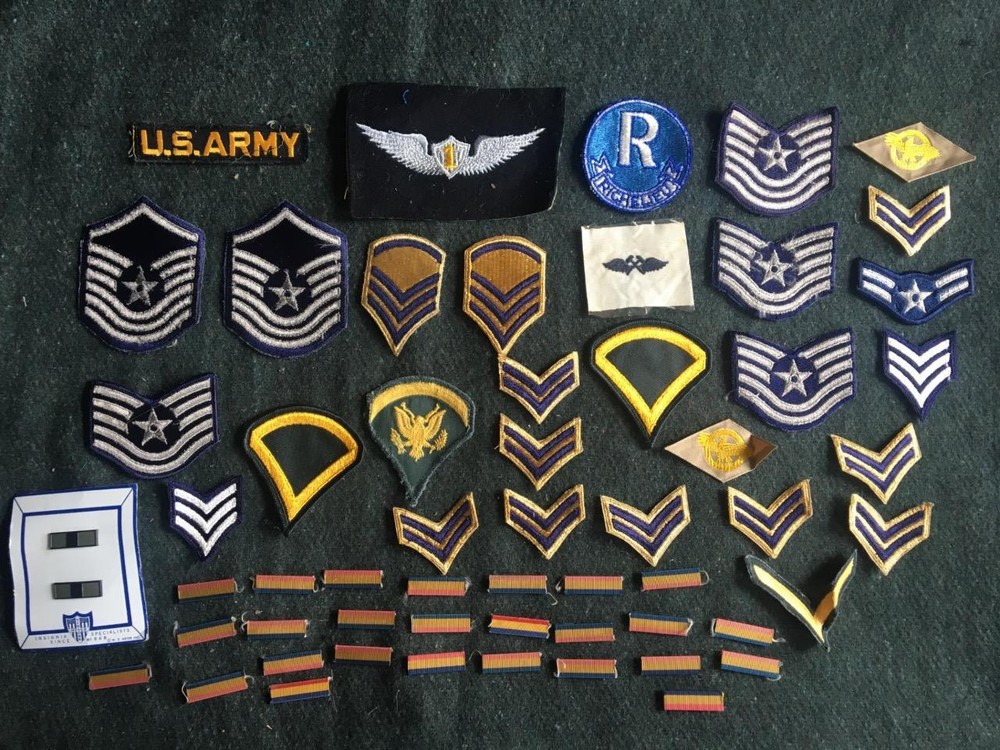 Job Lot of United States Army USAF & Police Badges Insignia Set - 57 Pieces - 2