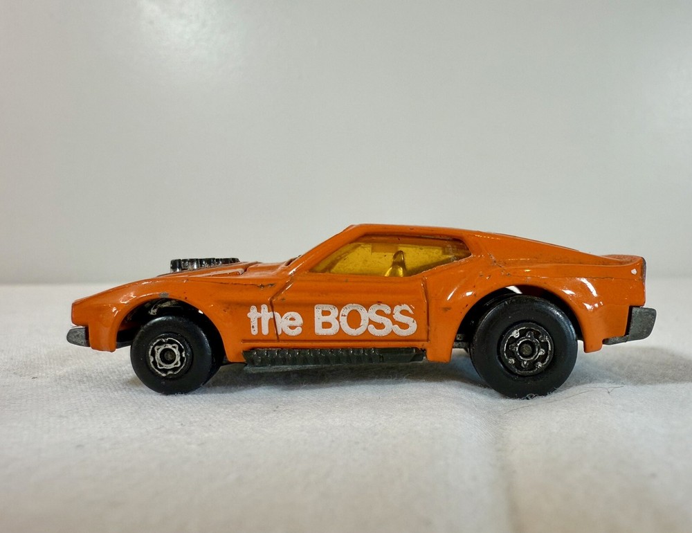 Vintage 1972 Lesney Matchbox Superfast “The Boss” Mustang No.5   Hood Opens
