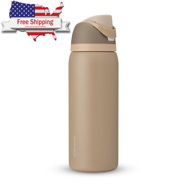 Owala FreeSip 32oz Insulated Stainless Steel Water Bottle in Down to Earth