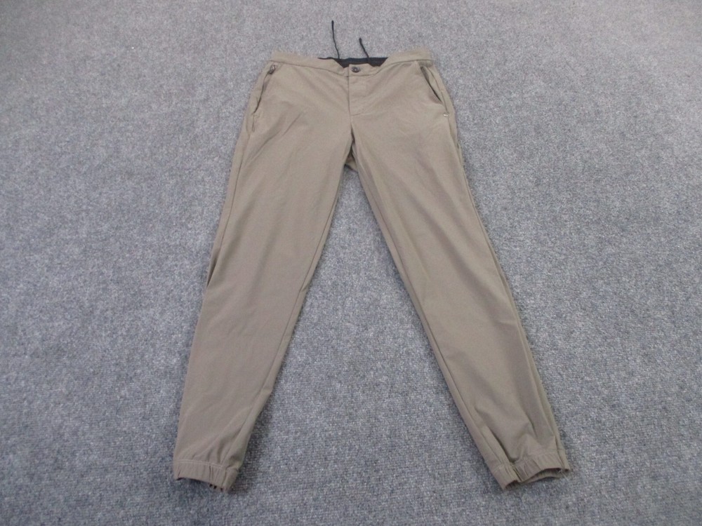 Vuori Mens S Beige Fleet Jogger Flex Stretch Golf Active Pants V444