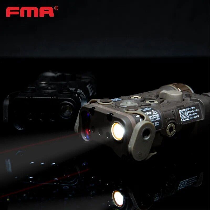 FMA LAB Mini PEQ-NGAL LED Light Flashling + IR Red Laser TB1398 -Upgrade Version