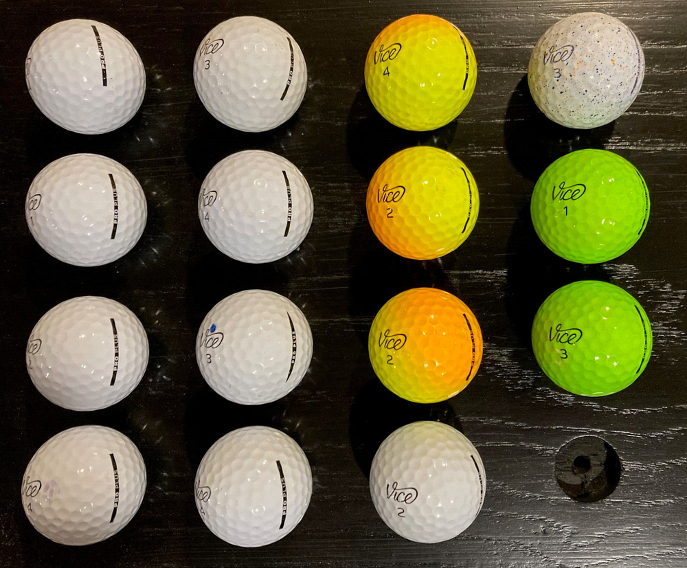 Vice Pro Plus, 15 used golf balls, AAAA average, Free shipping-image
