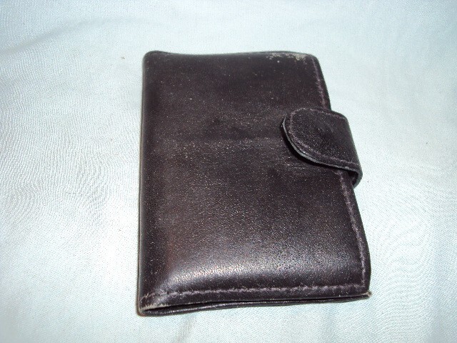Credit Card Holder Business Bank Card Pocket Leather Organizer Case ID Holder-image