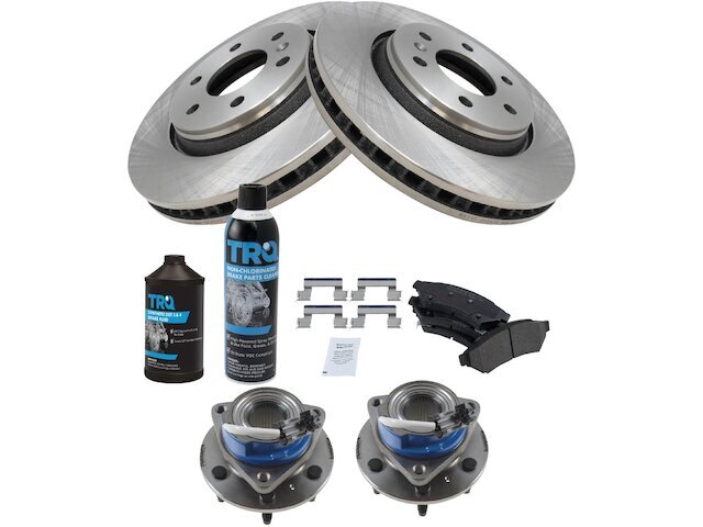 Front Brake Pad and Rotor and Wheel Hub Kit fits Chevy Uplander 2006-2008 82JGHF