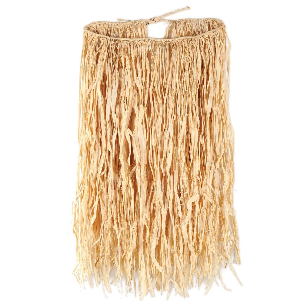 Beistle Deluxe Extra Large Natural Raffia Hula Skirt for Luau Party Supplies
