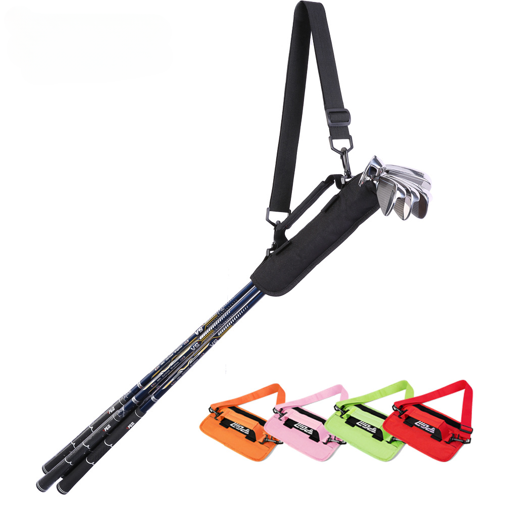 Ultra-Light Portable Mini Golf Bag Holds 5 Clubs - Simple Hand Carry Backpack