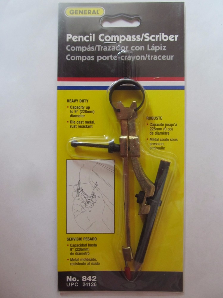 General Precision Pencil Compass / Scriber # 842  Heavy Duty  NEW