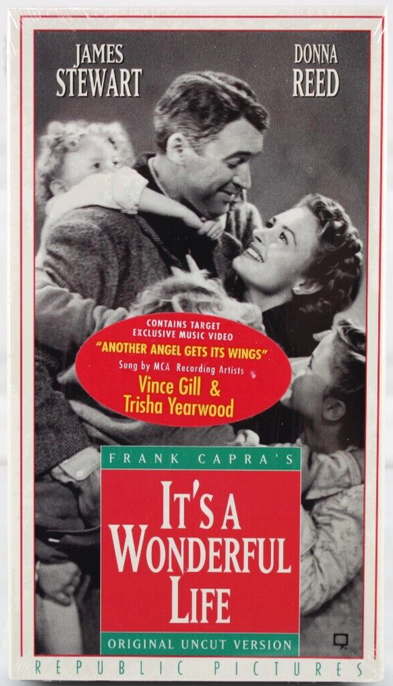VINTAGE ITS A WONDERFUL LIFE TARGET EXCLUSIVE VHS TAPE SEALED 1993 UNCUT EDITION