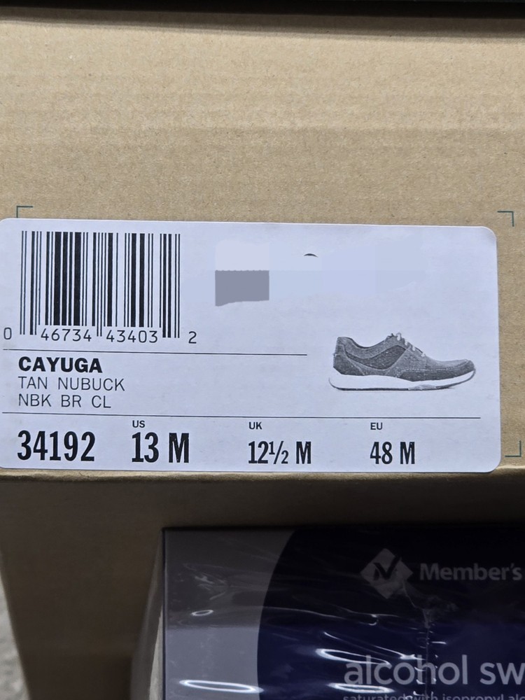 Clarks Cayuga Mens Nubuck Walking Shoes Size 13 Casual Comfort