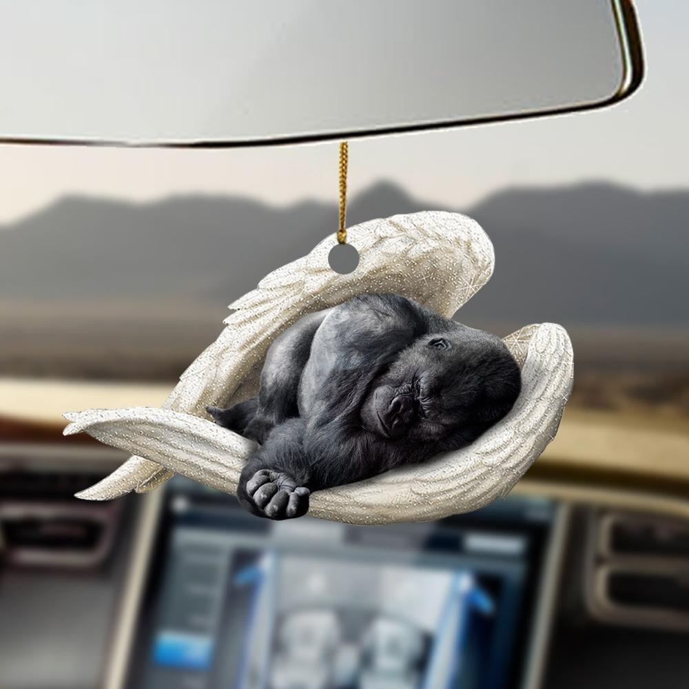 Gorilla Sleeping Angel Wings Car Ornament Gorilla Christmas Ornament Xmas Gift