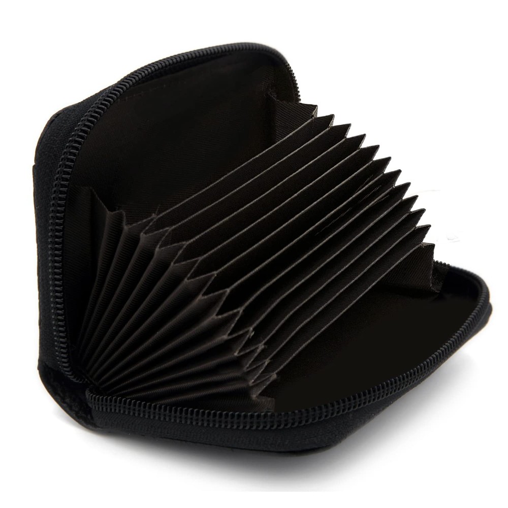 RFID Blocking Leather Credit Card Holder Travel Security Wallet