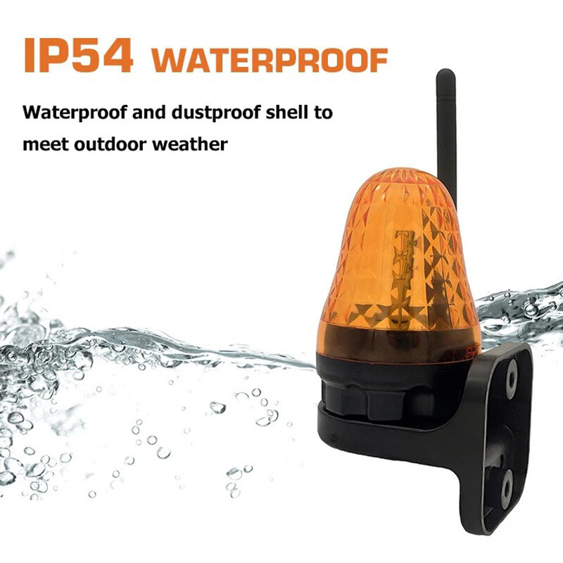 LED Warning light for Sliding Gate Opener 12-265V Alarm Lamp Signal Flash Light