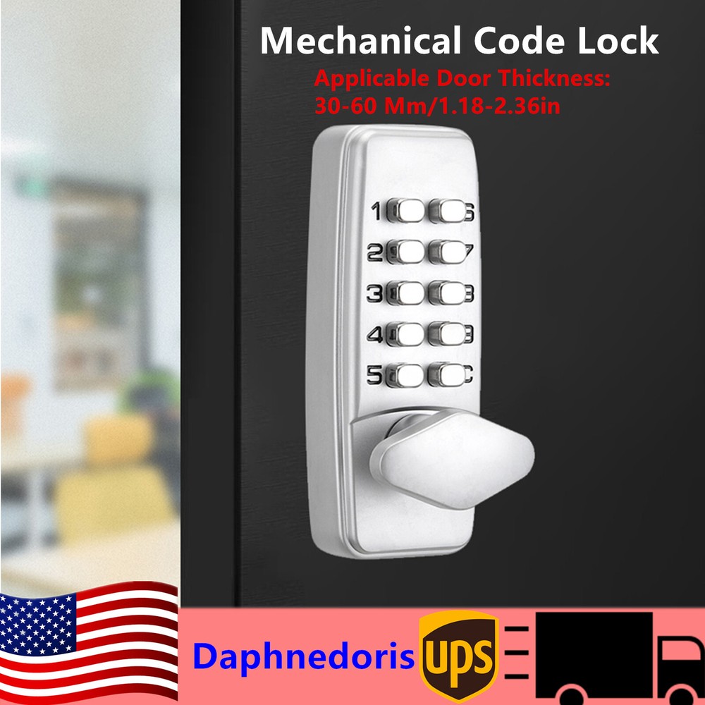 Keyless Digital Door Knob with Mechanical Backup - Keypad Entry Lock Combination Code  