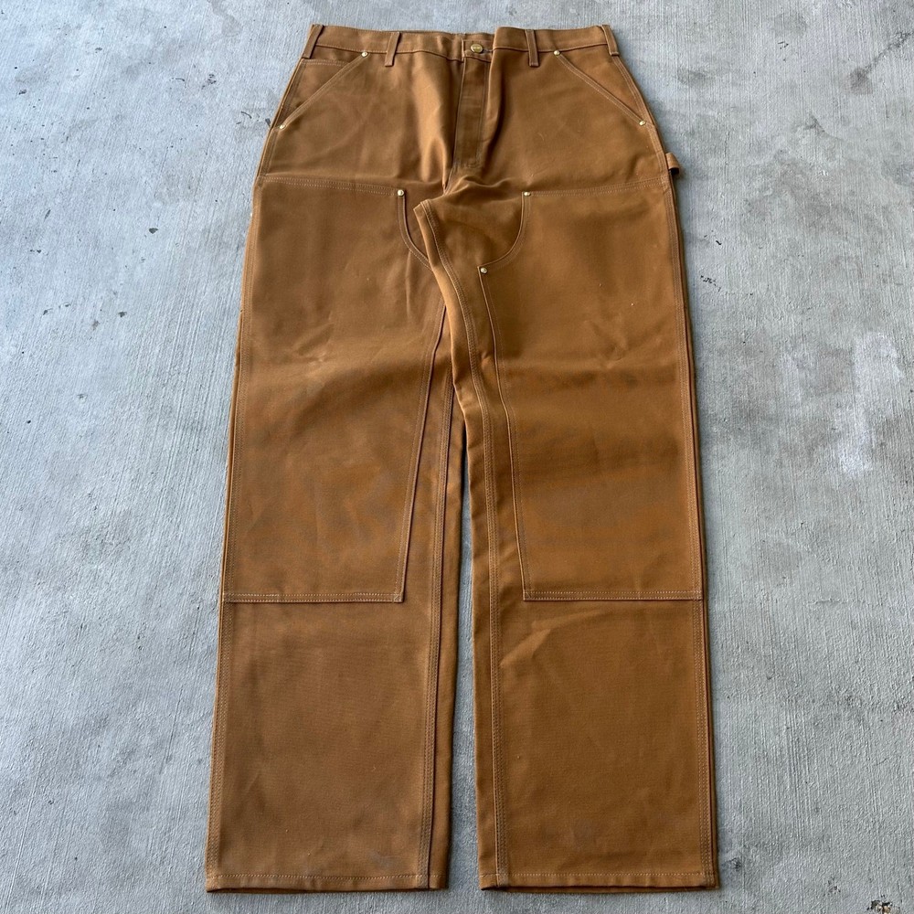 Vintage Y2K Carhartt brown double knee carpenter work pants