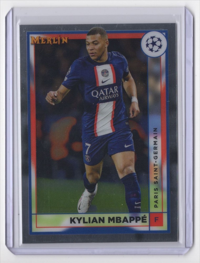-2022 Topps Merlin Chrome Kylian Mbappé Paris Saint-Germain #105
