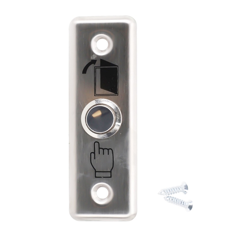 Stainless Steel Exit Push Button Door Switch for Access Control Systems  