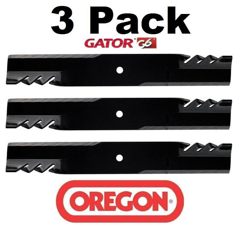 3-Pack Oregon Gator G6 Mower Blades Fits John Deere TCU35394 Model 396-702  