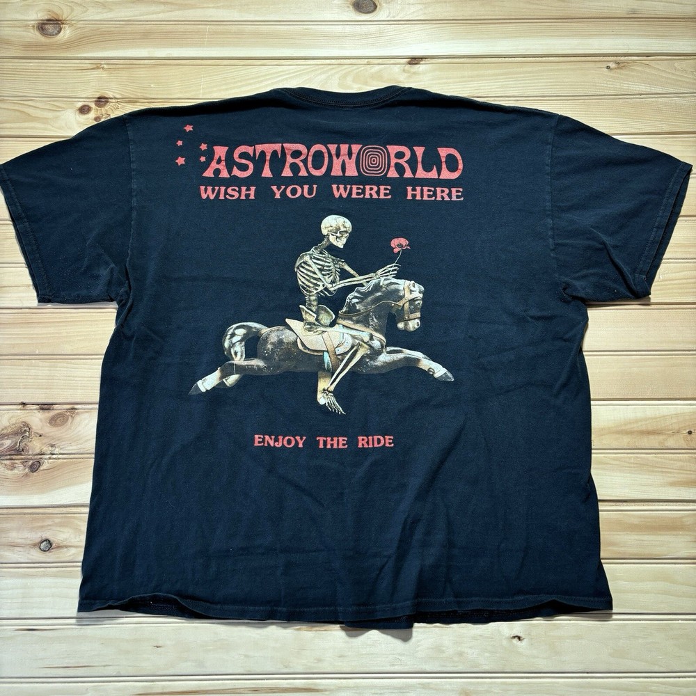 Astroworld Wish You Were Here Enjoy The RIde Travis Scott Shirt Size 2XL