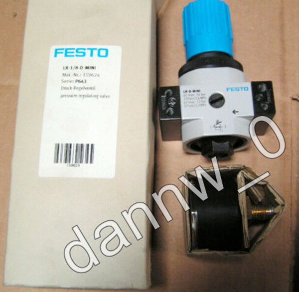 New In Box FESTO LR-1/8-D-MINI Pressure Regulator