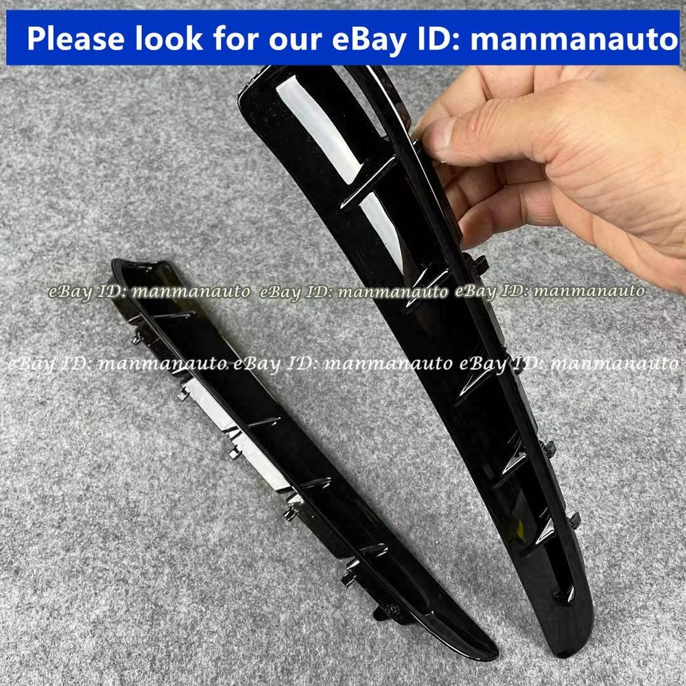 Fits 10-16 Porsche Panamera Gloss Black Side Fender Air Vent Outlet Grille Cover