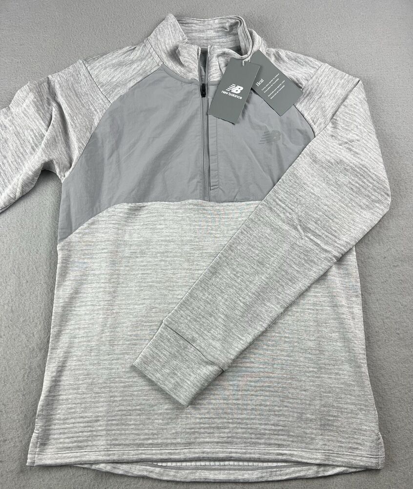 NEW BALANCE Men’s Athletics Heat Grid 1/2 Zip Pullover Size Small NWT