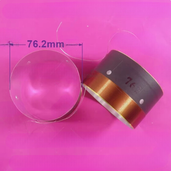 2Pcs 76.2mm Bass Voice Coil with 2-Layer Pure Copper Wire