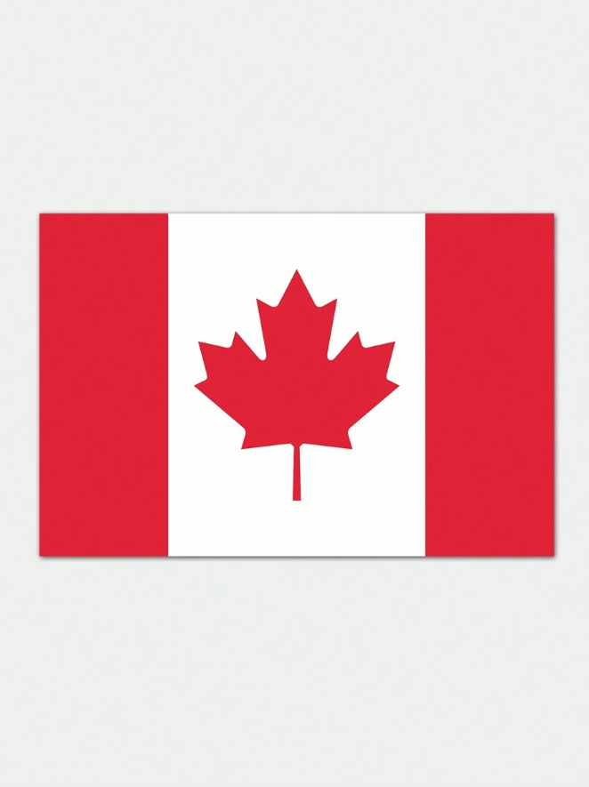 3x5FT Canada Flag Polyester Canadian Maple Leaf National Banner for Home Man Cave US