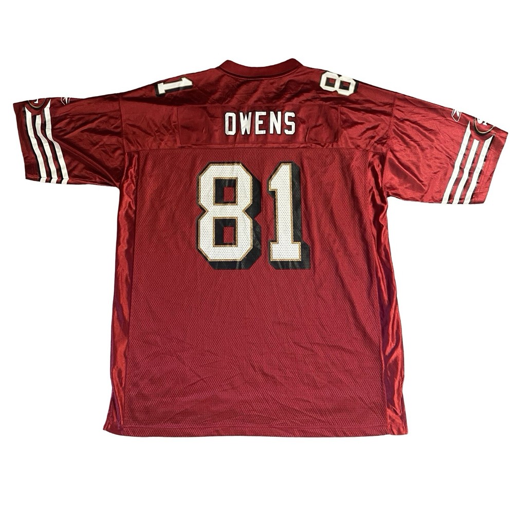 Vintage Reebok NFL San Francisco 49ers Terrell Owens #81 Jersey Size 2XL NINERS