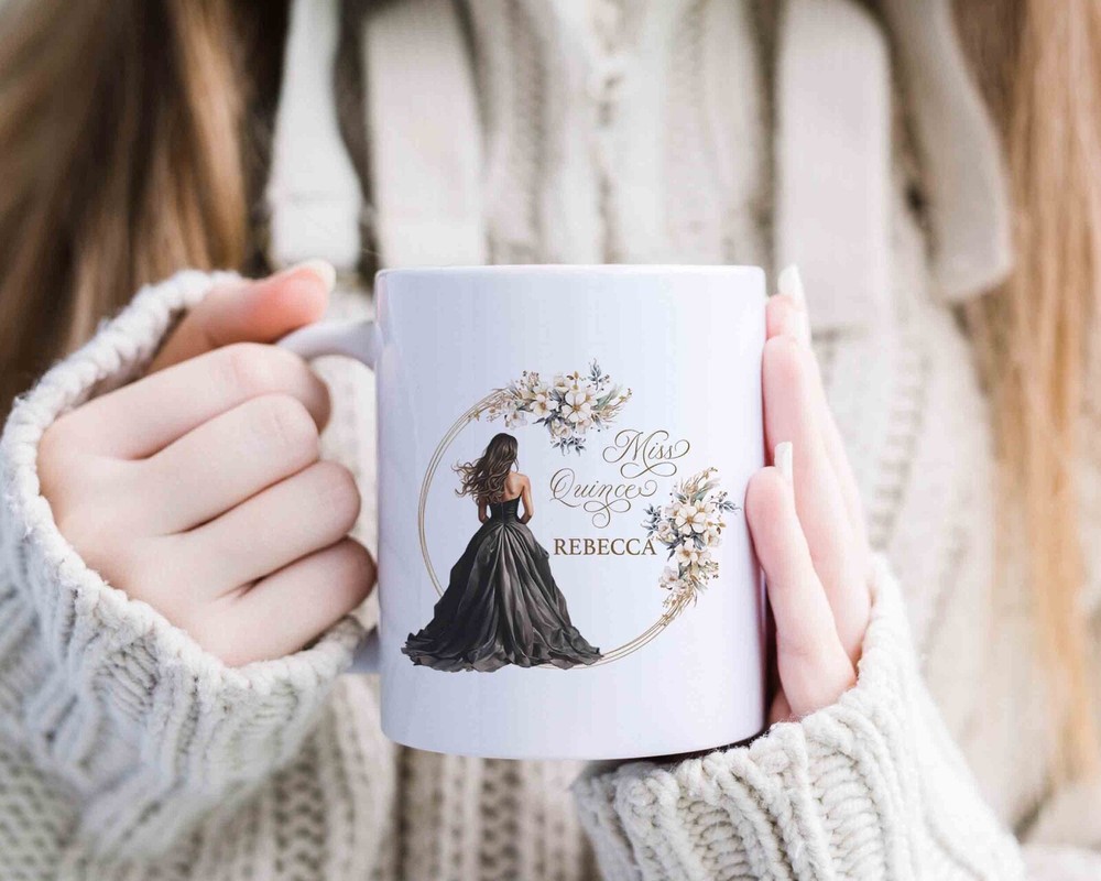 Personalized Sweet 15 Birthday Gift Ceramic Mug with Name-image