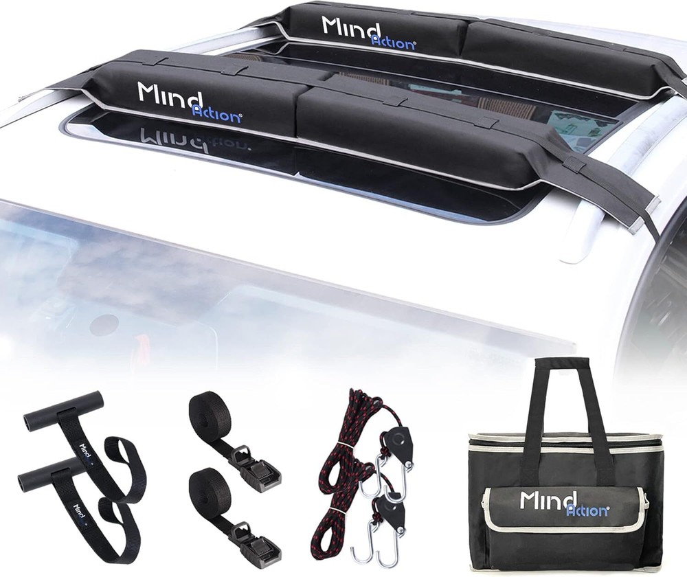 Universal Car Soft Roof Rack for Kayak/Canoe/Surfboard/SUP/Snowboard Roof R...