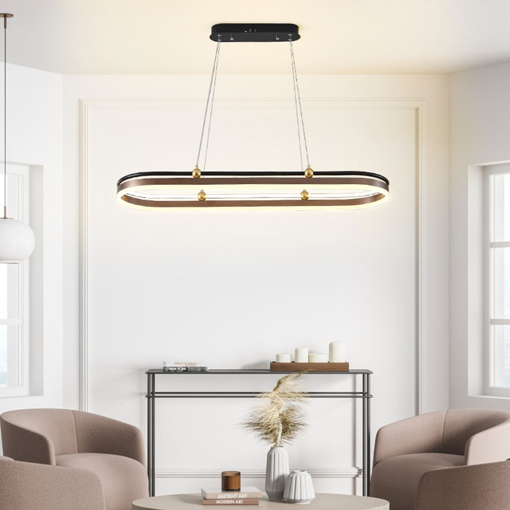 Dining Room Chandelier Modern LED Ceiling Light Acrylic Pendant Lamp Fixture USA