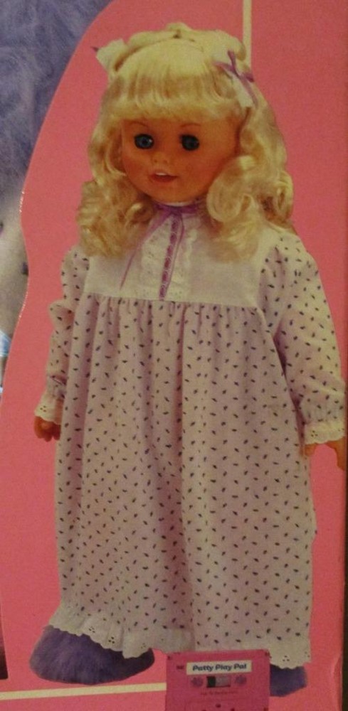 NIB 1987 Ideal PATTY PLAYPAL Sleep n' Slumber Nightgown Set + Cassette ~ NRFB-image