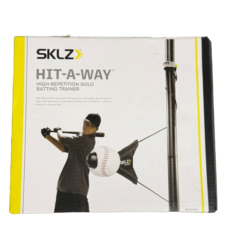 SKLZ Hit-A-Way High Repetition Solo Batting Trainer.  Baseball Swing Practice.