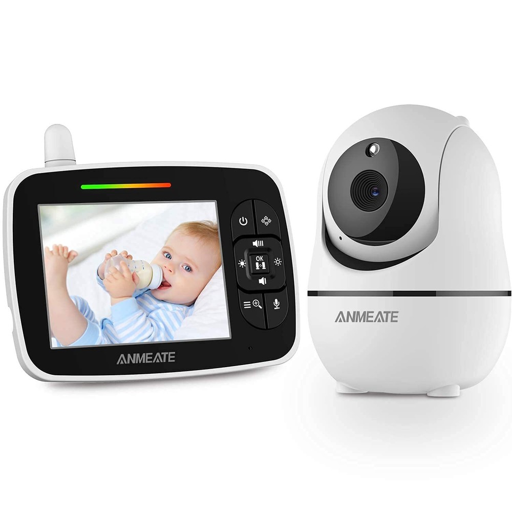 Baby Monitor with Remote Pan-Tilt-Zoom ,Large Display Video Baby Monitor with...