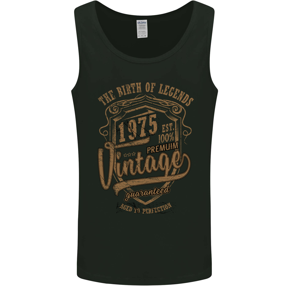Birth of Legends 50th Birthday 1975 Mens Vest Tank Top