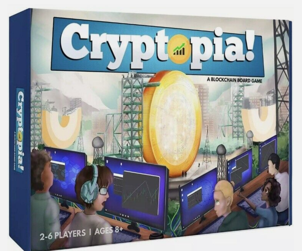 Cryptopia Cryptocurrency Blockchain Board Game Family Educational Tech Investing-image