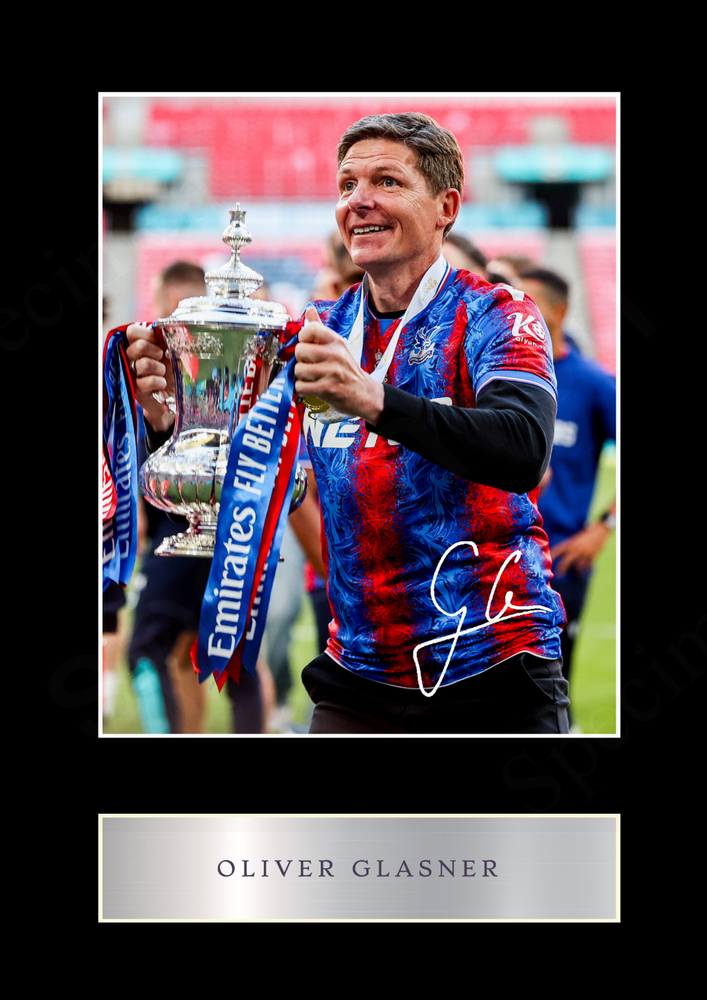 Oliver Glasner Crystal Palace Signed Limited Edition Memorabilia Print