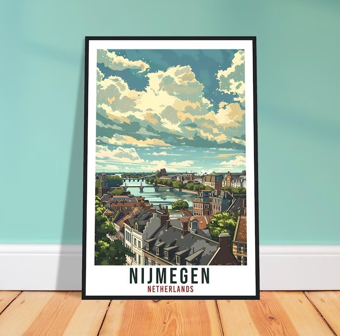 Nijmegen Holland Travel Print Wall Art Home Décor Wall Hanging