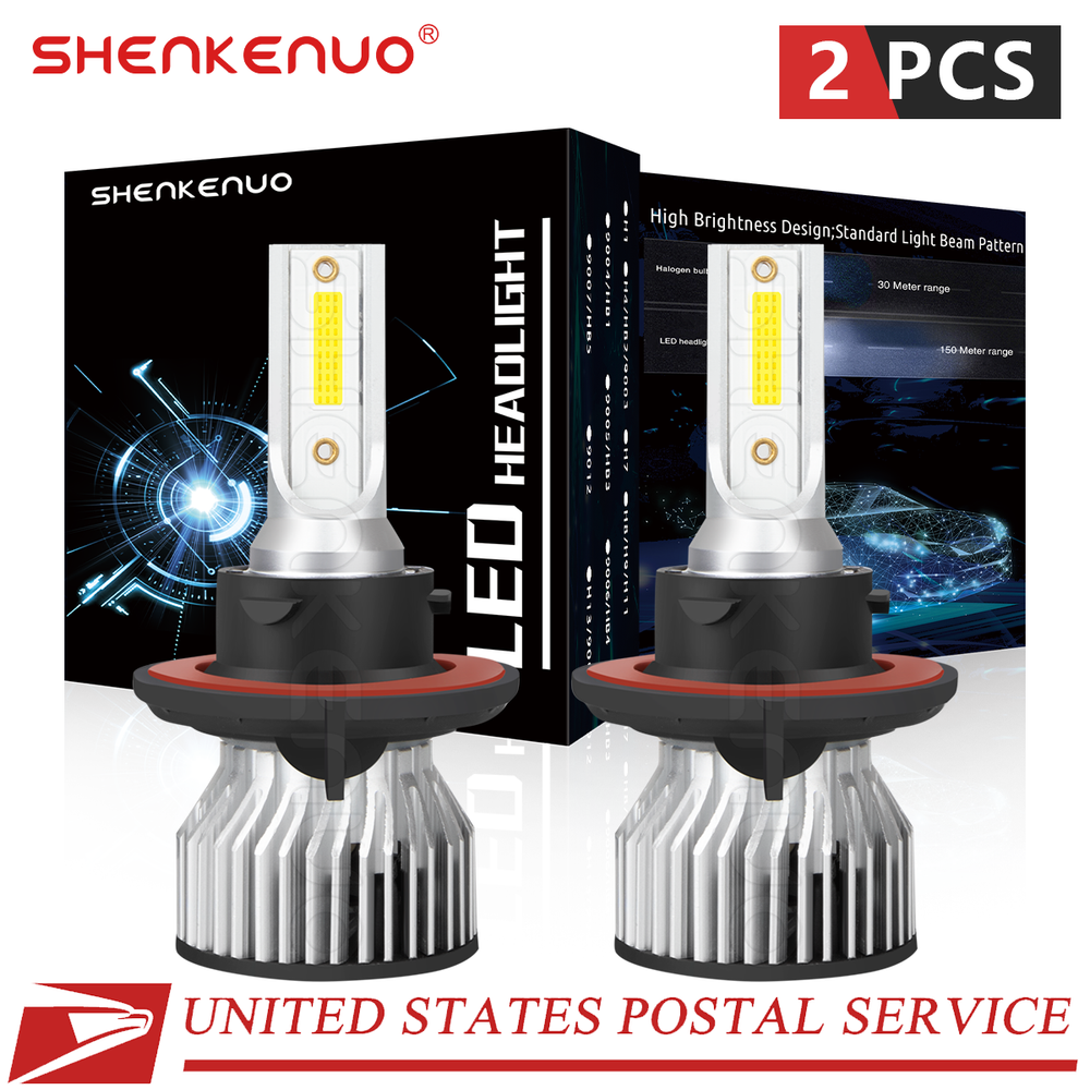 H13 6000K LED Headlight High Low Beam Bulbs For 2006-12 Dodge Ram 1500 2500 3500