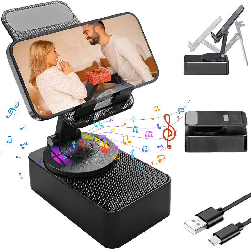 3 in 1 Bluetooth Audio Power Bank Bracket Phone Holder HiFi Speaker Mount Tablet