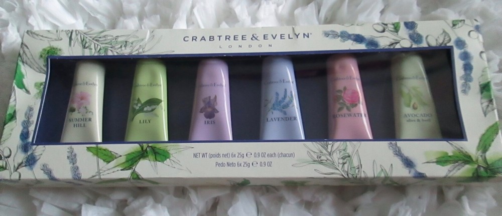 6 CRABTREE & EVELYN HAND THERAPY 6 X 0.9 OZ S/HILL/LILY/IRIS/LAVENDER/ROSEWATER
