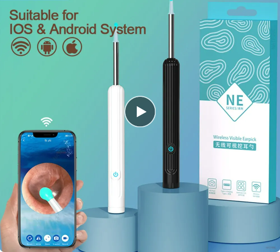 Visual Ear Cleaner 1296P Otoscope Endoscope Wax Removal Camera Tool-image