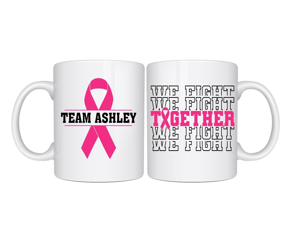 Breast Cancer Warrior Support Squad Mug - Cancer Awareness Gift for Survivors  