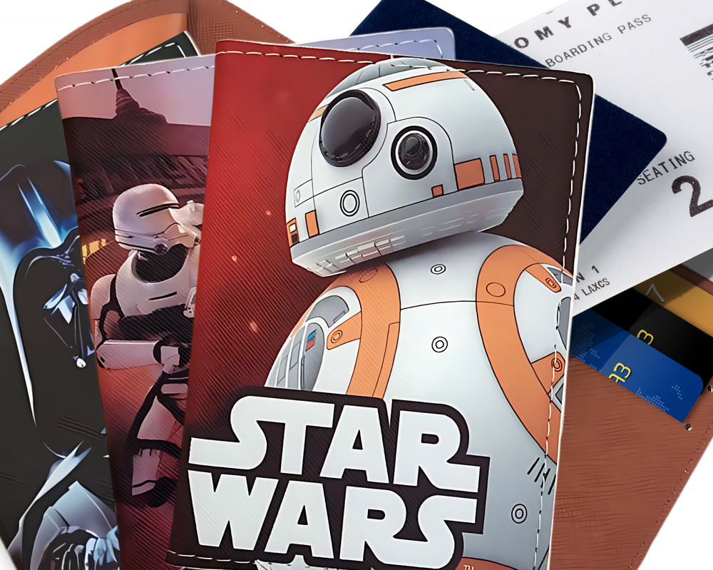 Star Wars Darth Vader PU Leather Passport Cover Travel Case