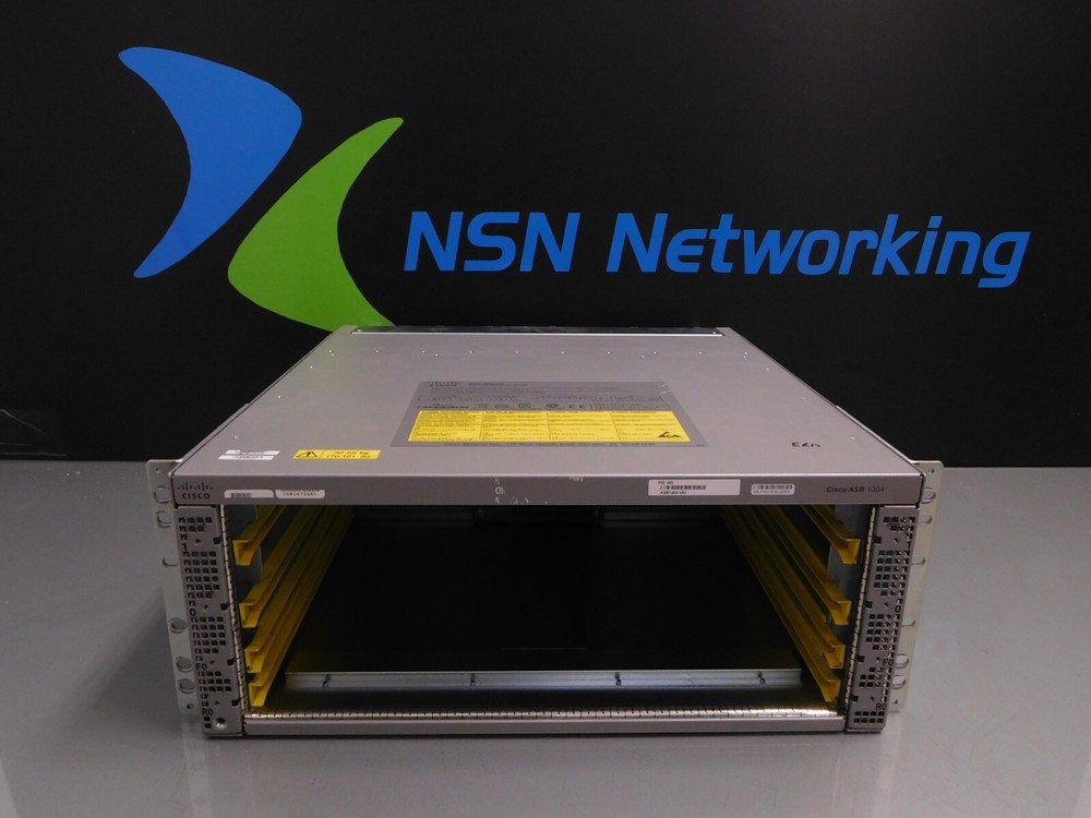 Cisco ASR1004 Chassis w/ Dual Power Supplies ASR1004-PWR-AC w/ Rack Ears