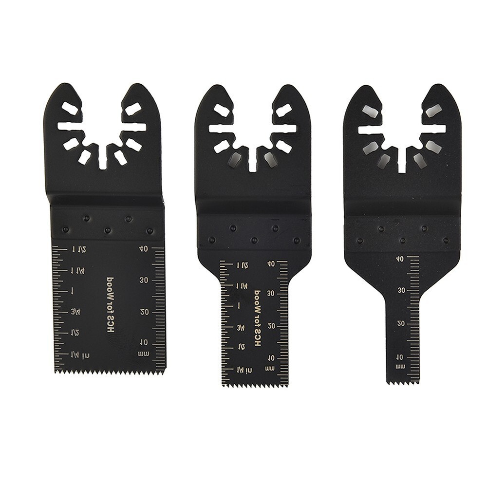 10/20/34mm Oscillating Saw Blade Set for Wood - 3pc Power Tool Accessories  