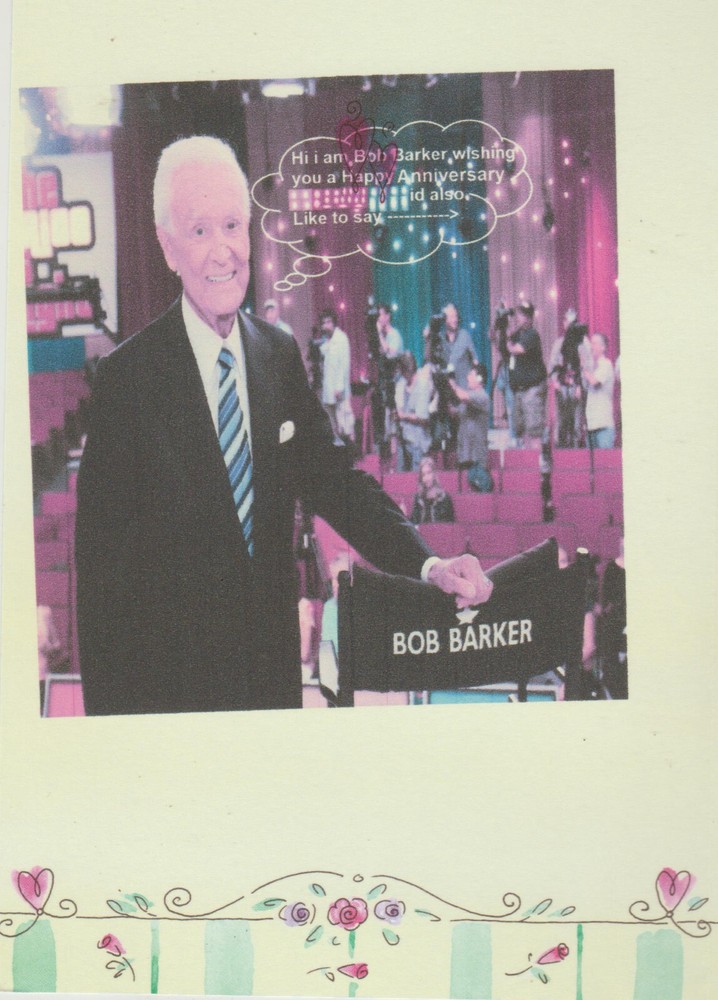 2023 Bob Barker wishing you a Happy Anniversary Greeting card Size Large Buy now-image