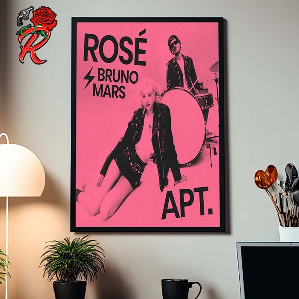 Blackpink Rose x Bruno Mars At The APT Single Poster